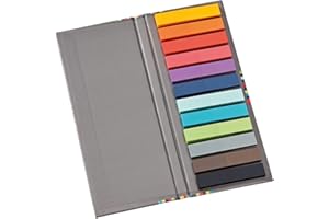 SEMIKOLON; Semikolon 353102 marqueurs de page adhésives - bandes adhésives, marqueurs adhésifs, notes autocollantes -Chaque 50 bandes d'aluminium de 12 couleurs différentes au format 5x1 cm
