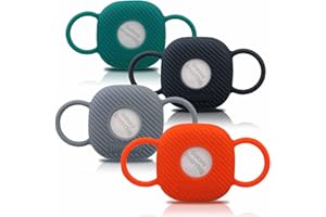 THINGSBAG SmartTag Perros Funda Collar, 4 Piezas Cat GPS Soporte Compatible con Samsung Galaxy SmartTag+ Plus Tracker, Silicona Tile Mate Locator de Mascotas Collar Protectora para Mochila Cinturón de Arnés