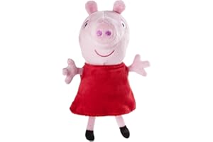 Jazwares 92661 – Peppa Pig – Peluche con Sonido, Peluche Suave de Aprox. 15 cm, Figura de Peluche para Dormir, Juguete de Peluche para Jugar, Original de Peppa Pig para niños a Partir de 18 Meses