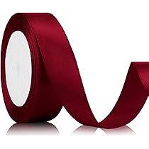 Nastro Doppio Raso Bordeaux 6mm X 50 Metri – Per Bomboniere, Sacchettini, Segnaposto, Confetti, Ckr6