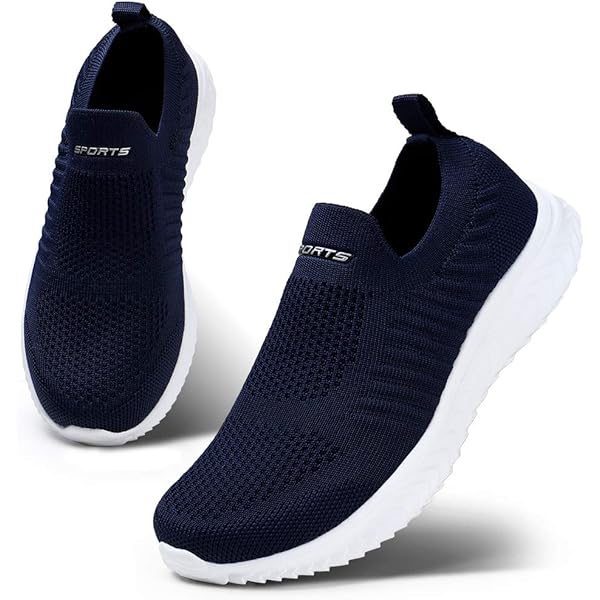 VGPSFN Slip-on outdoor sneakers voor dames, lichte en ademende sportschoenen, alledaagse vrijetijdsschoenen, comfortabele schoenen met platte zool