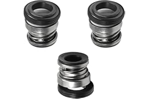 Othmro Lot de 3 joints d'arbre mécanique de rechange 104-12, 12 mm ID en alliage de plastique pour arbre de pompe, pompe à eau, joint mécanique pour piscine, spa