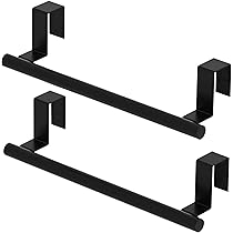Over The Door Towel Rack, 2-Tier Bathroom Towel Rack With 6 Hooks For Door Hanging, Behind Door Towel Bar Towel Storage Holder For Small Bathroom, 16.1" L X 5.1" Wx 24.2