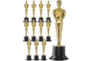 Prextex Złote trofea 15 cm (12 sztuk) na ceremonie lub imprezy