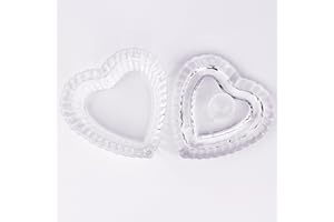 JND Professional Acrylic Liquid Monomer Dappen Dish + Lid Glass Crystal Bowl Nail Art Powder Cup (Mini Heart)