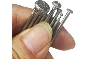 Luo ke 9 Pieces 2.35mm Shank Diamond Burr For Carving Stone,Grass,Ceramic etc