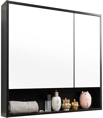 yngtoue Miroir de maquillage mural de 22,9 cm avec lumière, miroir grossissant x10, miroir de rasage de salle de bain, chargement USB 3000 mAh (960C10X