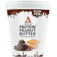Alpha Labz Peanut Butter, Peanut Spread From Real Roasted Peanuts, Creamy Peanut Butter High Protein with 26g Protein | For Fitness & Health Conscious | Vegan Omega-3 & Prebiotic Fibre [1Kg, Chocolate Crunchy]