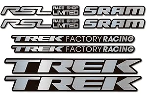 STAR SAM Autocollants compatible avec de cadre de vélo Trek Factory Racing RSL Sram