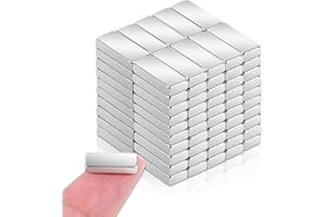 DGDUBRB 50Pcs Fridge Magnets, 10x4x2mm Small Neodymium Magnets Strong Rectangle Magnet s for Whiteboard, Tiny Rera Earth Bar Magnet s for Crafts, Fridge, Refrigerator, DIY, Kitchen