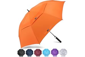 ZOMAKE Ombrello da Golf Grande 130/137/157/172cm - Automatico Ombrelli Pioggia Grandi Resistente Antivento Con Doppio Baldacchino - Extra Large Umbrella Per Uomo Donna