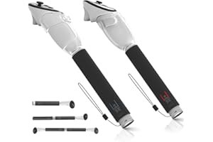 BONFOOK Hibloks 3 in 1 Griffaufsätze für Oculus Quest 3 Controller VR Gorilla Tag Lange Armgriffe Kompatibel mit Beat Saber, Baseball, Golfclub
