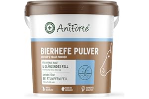 AniForte Brewers Yeast Powder for Horses 2.5 kg - 100% pure & natural product for vital skin & shiny, strong coat, brewer's yeast rich in B vitamins, minerals & trace elements