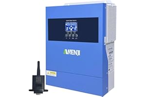 Aninerel 4200W Inverter ibrido a onda sinusoidale pura, Tensione a Circuito Aperto Fotovoltaico 60–500 Vcc Dotato di un MPPT da 100A e di un modulo WiFi integrato, Supporta la modalità senza batteria