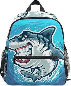 Squalo Arrabbiato Isolato Mare Profondo Zaino per Asilo Nido Prescolare  Bambini Studente Bookbag Zainetti per Viaggio Ragazze Ragazzi 2-7 Anni  Capretto : Amazon.it: Valigeria
