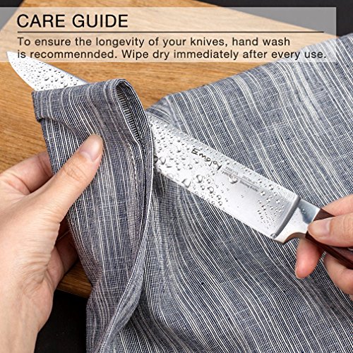 Emojoy Messerblock Profi Messerset Rostfreier Edelstahl Messerset Hochwertig Und Extra Scharf Kochmesser Set Mit Ergonomischem Holzgriff Feststehend Holzblock Inkl Wetzstahl 15 Teilig Braun Emojoy Messerblock Profi Messerset Rostfreier Edelstahl Messerset Hochwertig Und Extra Scharf Kochmesser Set Mit Ergonomischem Holzgriff Feststehend Holzblock Inkl Wetzstahl 15 Teilig Braun