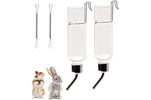 SHICHANGDA Guinea Pig Water Bottle | Rabbit Water Bottles | 350ml Hanging Small Animal Drinking Bottles for Small Animal Drinking Guinea Pigs Hamster Chinchillas