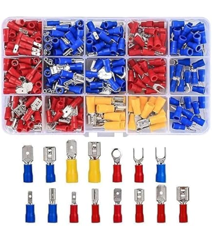 Chanzon 120pcs BN12 Non Insulated Butt Connectors Pure Copper 0.8mm Thickness Terminal For Wire 16-14AWG Gauge Crimp Ferrule Terminals