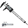 HEA Digital Vernier Caliper, Electronic Calipers Measuring Tool with Large LCD Screen 150mm 0-6", Digital Micrometer with MM/Inch Unit Conversion, Auto-off