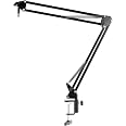 Plugger Studio Podcast Arm Support de Suspension Microphone réglable, Perche Ciseaux Microphone Bras articulé Noir pour Podca