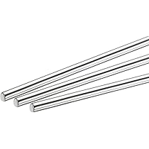 Sourcing Map 304 Inoxidable Acero Redondo Varillas Barra, 2mm Diámetro 100mm Longitud Para Varios Eje DIY Artesanía Modelo Coche Avión Barco Paquete