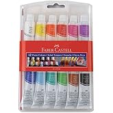 Faber-Castell Tube Gouache Paint, 12 Colors