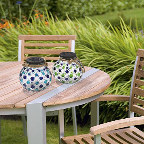 XXL Solar-Leuchtkugel LED Lichteffekte 2er-Set 1,2V mehrfarbig (Gartenbeleuchtung, Terassen-beleuchtung) - 4