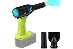 JJXNDO Jet Dry Mini-Gebläse, Jetventilator 3 einstellbare Windgeschwindigkeiten für Ryobi 18 V Li-Ionen-Akku, kabelloser Mini-Ventilator, Druckluft-Staubwedel zum Trocknen, Reinigen, Laubbläser (ohne