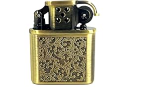 YTMY Vintage Style Metal Butane Lighter, Soft Flame(Without Butane)