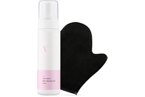 ‎VENICEBODY VENICEBODY Anti Aging Self Tan Mousse Set (200ml) – Selbstbräuner für den Körper mit Anti-Aging Complex, schnell trocknend, zieht schnell ein, klebt nicht - Mit Luxe Handschuh