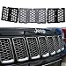 Produktbild Mengonee ABS Chrome Einsätze Honig Kamm Mesh Grille Trim Cover Kit für Jeep Grand Cherokee 2014-2016 Auto Zubehör