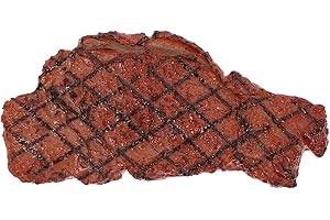 UPKOCH Bistecca artificiale simulazione cibo realistico cotto arrosto manzo modello di carne per casa cucina festa display puntelli decorazione come mostrato
