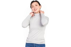 LAPASA Damski podkoszulek termiczny, stójka, polar wewnętrzny, bielizna termiczna z długim rękawem, bielizna funkcyjna górna część (L87 ciepły/L89 Ciepły/L116 Extra Warm)