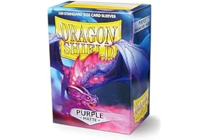 Dragon Shield Matte Purple Standard Size 100 ct Card Sleeves Individual Pack