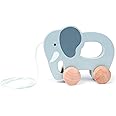 Hape, Elephant Wooden Push And Pull Toddler, Wooden Toys For Walking Toddlers, Interactive Wooden Animal Toy, Educational Pull Along Toy, Hape Toys, FSC Certified Wood