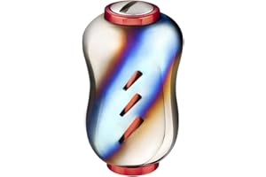 Gomexus T22 22mm Manopola Mulinello Lega di Titanio for Shimano Stradic CI4+ Ultegra 1000-4000 Curado Chronarch Daiwa Certate LT Tatula Zillion Spinning Baitcasting Mulinello Pomello Installazione Diretta