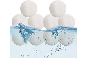 DECHOGA Reusable Scum Balls Scum Eliminating,10 Pack Scum Balls for Spas Hot Tub,Scum Balls Hot Tub Washable,Oil Absorbing Hot Tub Spa Balls for Hot Tub/Pool/Spa Center/Aquarium Slime Grime Cleaning