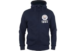 MANCHESTER CITY F.C. Manchester City Mens Hoody Zip Fleece Official Football Gift