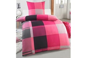 DreamHome Warme Winter Microfaser Thermo Fleece Bettwäsche 135x200 155x220 200x200 Moderne, Größe:135 x 200 cm, Design - Motiv:Design 7