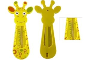 GENIKEER Thermomètre De Bain Pour Bébé - Mignonne Giraffe Thermomètre De Bain Flottant, Thermometre Bain Pour Bebe Enfant Garçon Fille, Thermomètre De Baignoire Pour Bébé Mesurer La Température De L'eau