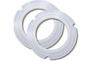 RECAMAT® - 2 PIEZAS - Juntas Portafiltro Recambio Cafetera Compatible Cecotec Cafelizzia 790/890/Pro/Steel/Steel Pro/Steel DUO/Shiny Pro/Fast/Fast Pro. Repuesto Duradero y Resistente al Calor