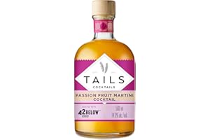 TAILS Cocktails Le cocktail Passion Fruit Martini, Cocktail de Vodka Prémélangé Prêt à Boire, 14,9% vol., 50cl / 500ml