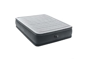 Intex 64414 Colchón Hinchable Comfort Plush, Peso Máximo Soportado 272 kg, 152 x 203 x 46 cm