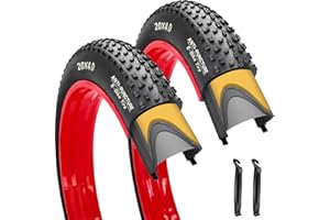 SIMEIQI 20 Inch Fat Bike Tyre 20 x 4.0 Puncture Resistant E-Bike Tyres for Electric Bike,MTB,Heavy Duty,All Terrein Tyres for Street/Trail Riding