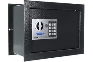 Rottner cassaforte da incasso Wallmatic 1, in acciaio a perete singola, con serratura elettronica ed apertura di emergenza meccanica, incasso a parete, grigio antracite.