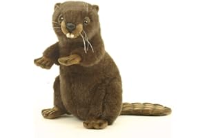 HANSA - Plush Beaver Dressed 30cmH