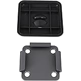 SONGMICS Bodenhalterung Auszugsfixierung Bodenbefestigung für Markisenpfosten der Seitenmarkisen mit Deckel GSA004