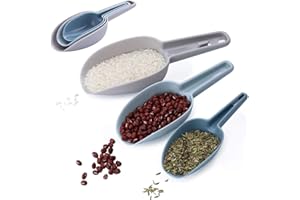 Smavles Plastik Schaufel 6 Stücke Eisschaufel Mehlschaufel Kunststoff, für Kanister, Mehl, Pulver, Trockenfutter, Süßigkeiten, Popcorn, Kaffeebohnen und Haustierfutter