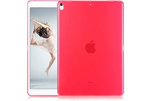 Lobwerk TPU Tablet Schutzhülle für Apple iPad PRO 2017 10.5 Zoll Modell A1701/A1709 Cover Gummihülle Flexibles Silikoncase (Rot) + GRATIS Stylus Touch Pen