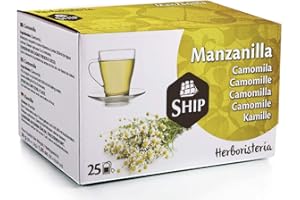 TOWOOZ Ship - Kamillentee in einer Box mit 25 Einheiten - Fördert Wohlbefinden und Ruhe - Hat verdauungsfördernde Eigenschaften - Süßer Geschmack - Koffeinfrei - Verdauungstee